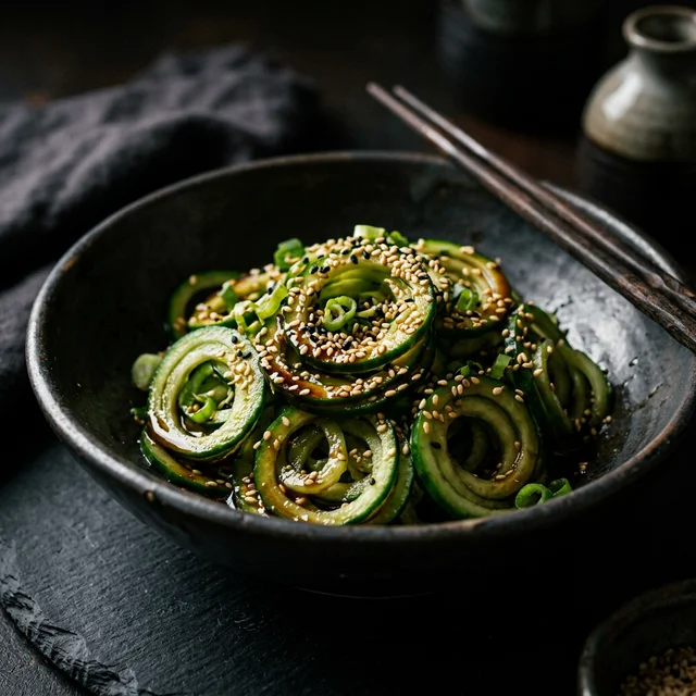 Ensalada de Pepino y Sésamo Macerada