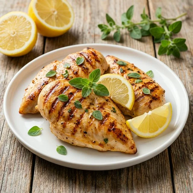 Pechugas de Pollo al Limón y Orégano